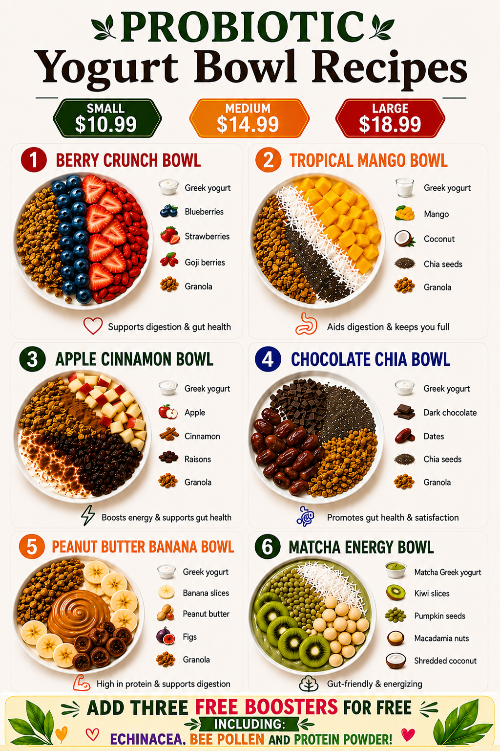 Healthy Yogurt Bowl Recipes for digestion and healthy gut